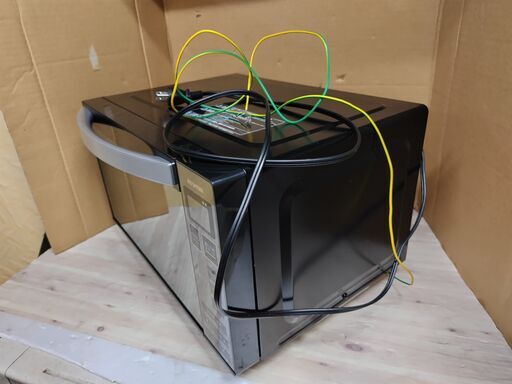 世田谷区近辺配送可能　アイリスオーヤマ IRIS 電子レンジ　2019年製「 50/60Hz」 IMB-FM1803　18L 　ミラーガラス調でキッチンやお部屋に馴染むインテリア性の高いデザインレンジ