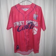 サッカー Jリーグ セレッソ大阪 ストリートファイター6 コラボ ベースボールシャツ カプコン CAPCOM ピンク　野球　ユニフォームの画像