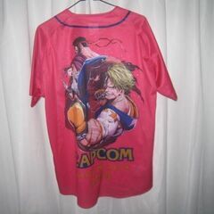 サッカー Jリーグ セレッソ大阪 ストリートファイター6 コラボ ベースボールシャツ カプコン CAPCOM ピンク　野球　ユニフォームの画像