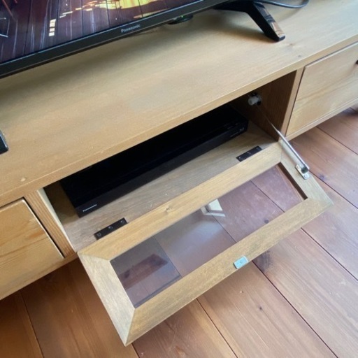 テレビボード　無垢　天然木　W1500 売ります　