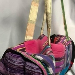 エスニック ショルダーバッグ  パッチワークの画像