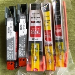 Canon  純正インク　BCI-351BK（2個）BCI-35Y（1個）➕互換インクの画像