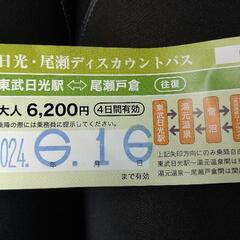定価￥6200！

15日～16日(日曜まで)使える東武日光↔️...