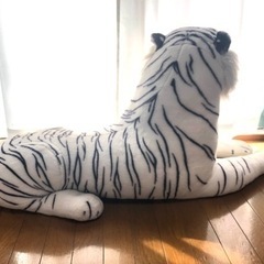 【受付終了】ホワイトタイガー　ぬいぐるみの画像