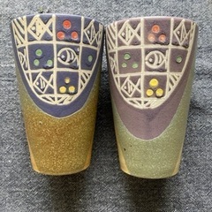 【中古・美品】ビールグラスペアの画像