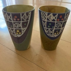 【中古・美品】ビールグラスペアの画像
