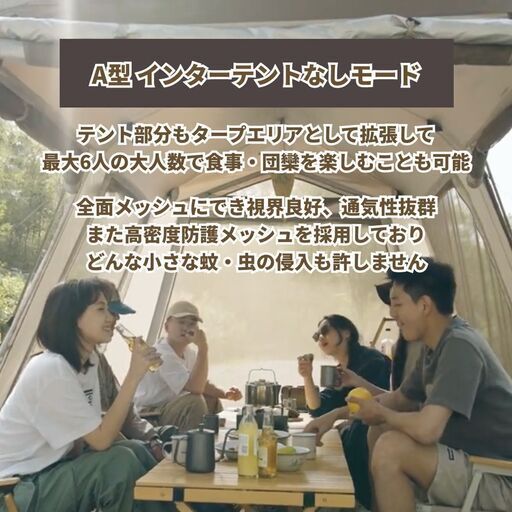 ☆訳あり新古品☆ Naturehike Village13 Plus ロッジ型