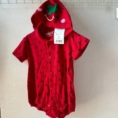 フード付きロンパース70