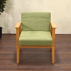 ≪yt1393ジ≫ アウトレット家具 アームチェア 試作サンプル ミドル高/低め ダイニングチェア/1Pソファ/モダン/リビング 60415-10の画像