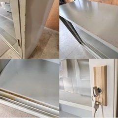 スチール棚　収納　書庫　オフィス家具　鍵付き　(約)176×88×40の画像