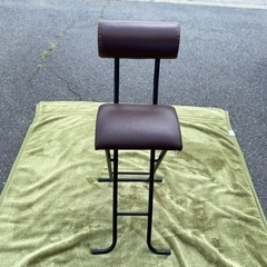 【中古品】ニトリ　折りたたみタイプ　ハイチェアー　2脚setの画像