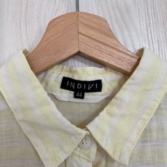 リネンシャツ　INDIVI サイズ44の画像