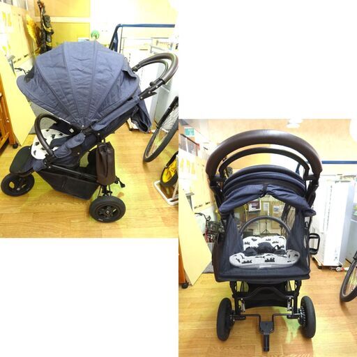 エアバギー ココ ブレーキモデル テクスチャーデニム 3輪 3ヶ月～3歳頃