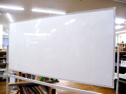 大型ホワイトボード キャスター付き 両面/回転可能 ボードサイズ
