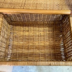 家具 収納家具 1点　チェスト ランドリーラック ラタン 収納 引き出し　中古品の画像