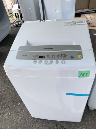 NO183 北九州市内配送設置無料✨　2021年式　IAW-T502E 全自動洗濯機 [洗濯5.0kg /乾燥機能無 /上開き]