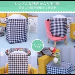 おもちゃ入れ 大容量  収納バッグ  布団  衣類収納  収納ケース  ブルーの画像