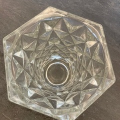 クリスタルガラス　花器　フラワーベースの画像