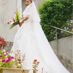 ウェディングドレス /ロングベールの画像