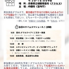 『ちゃーりー杯2024』バドミントン非公式大会🏸 - 神戸市