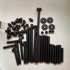 ３万円相当⭐︎ガス管 アイアン足 ハンガーラック diy 黒 パ...