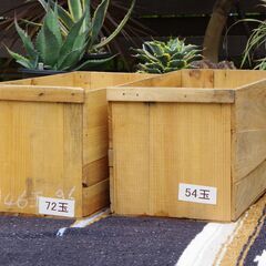 【ご購入者様へお渡し済み】【USED】リンゴ箱(中古リンゴ箱)×...