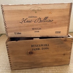 ワイン箱　〜使い方はいろいろ〜
　　1箱¥500  　
