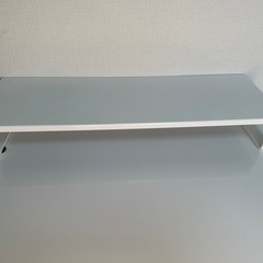 モニター台 机上台 幅60cm 奥行20cm 木製 ホワイト 1...