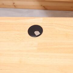 Kanademono(かなでもの)の人気シリーズTHE TABLE ラバーウッドN × Black Steel。コンパクトなサイズは在宅ワークのパソコンデスクや事務机、お子様の学習机などにも最適♪の画像