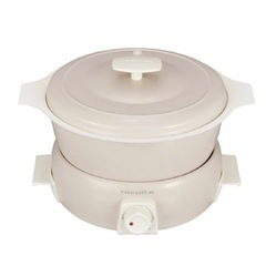 【新品】レコルテ　ポットデュオ　タント　電気鍋　たこ焼き　RPF-2　生活雑貨 調理器具 鍋、グリルの画像