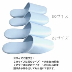 【未使用】抗菌スリッパ　ブルー　22サイズの画像