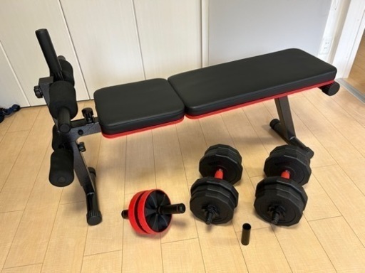 マルチフラットベンチ/ダンベル/腹筋ローラー破格❣️