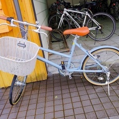 自転車 水色 中古 美品