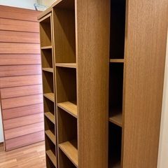 スライド式本棚170センチ、の画像