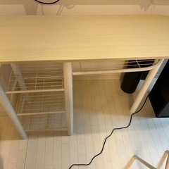 家具 カウンターテーブル　チェア3点セット