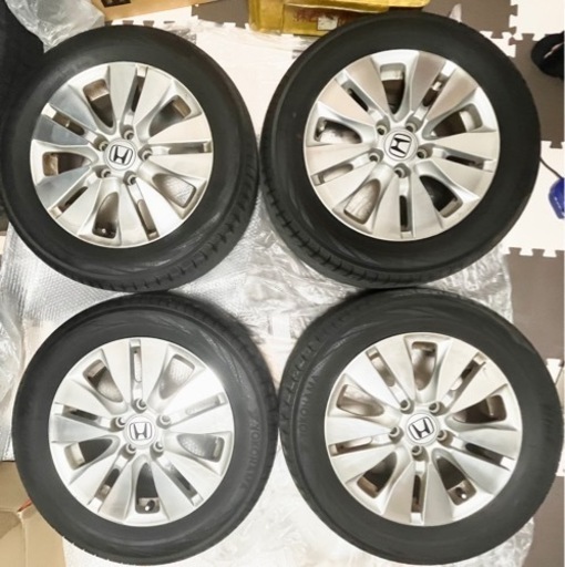 ステップワゴンスパーダRK5　純正ホイールタイヤ付き 205/60R16 ヨコハマブルーアース