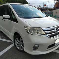 車検7年6月★H24 セレナ ハイウェイスターVセレクション8人...