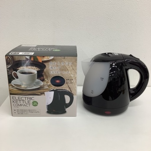 【美品】 KTD-200 飲むときだけ沸かすECOケトル1.2L ELECTRIC KETTLE COMPACT　電気ポット 電気ケトル 動作確認済み