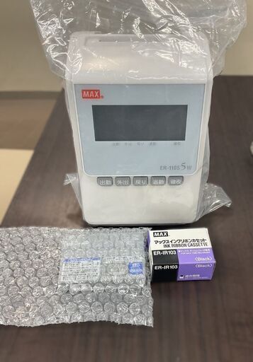 MAX【マックス】製　タイムレコーダーER-110S5Wホワイト
