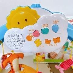 美品　えらべる回転6wayジムへんしんメリー　プーさんメリー　プーメリー　0ヶ月〜　付属品完備　説明書なしの画像