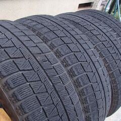 軽自動車AW+スタッドレスタイヤセット 155/65/R14　タントカスタムに装着　ブリジストン BRIDGESTONE　  BLIZZAK REVO GZ　一本キズあります。　　　　　　　　　　　　　　外国人不可。プロフご必読ください。の画像