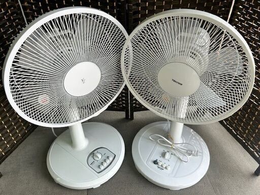 扇風機　２点まとめて 　２０２２年製と２０１７年製