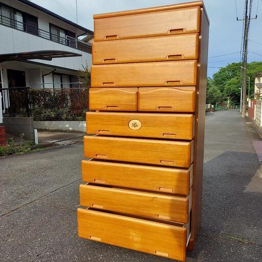 ５～１０万円の品⭐美品⭐木製タンス9段