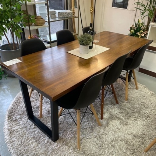 ダイニングテーブル7点セット　カフェ風