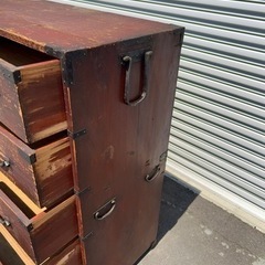 木製 衣装ダンス レトロの画像