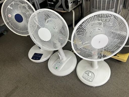 扇風機　３台まとめて　リモコン１台有り
