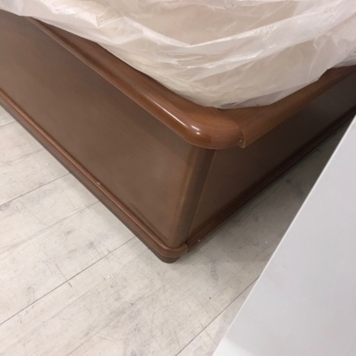 シングルベッド引出し付ブラウン【トレファク堺福田店】