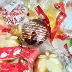  クリスマスオーナメント　カラーボールの画像