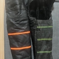 バイク 防風 保温 ひざ用サポーター 膝パッドの画像