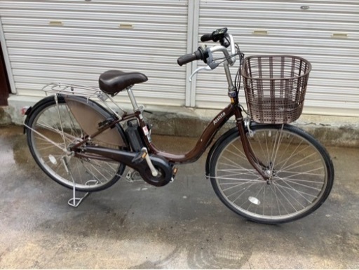 415  ブリヂストン新機種電動アシスト自転車アシスタ26インチブラウンアルミボディー